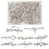 80Pcs 8 Styles Alloy Heartbeat Links Connectors Charms FIND-FS0004-72-1
