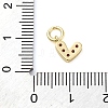 Brass Micro Pave Cubic Zirconia Charms ZIRC-F111-08G-02-3