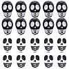 160Pcs 2 Colors Opaque Acrylic Beads MACR-SC0001-65-1
