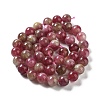 Natural Jade Imitation Watermelon Tourmaline Beads Strands X-G-NH0006-A01-02-1-4