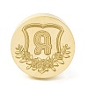 Golden Tone Round Wax Seal Brass Stamp Heads AJEW-Z034-02G-R-2