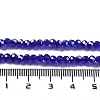 Electroplate Transparent Glass Beads Strands EGLA-A035-T3mm-A06-4