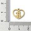304 Stainless Steel Charms STAS-C097-38C-G-3