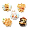 Opaque Resin Cabochons RESI-Q227-07-1