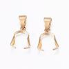 Ion Plating(IP) 304 Stainless Steel Pendant Pinch Bails STAS-E127-10G-1