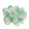 Two Tone Spray Painting Glass Beads GLAA-L046-03-2