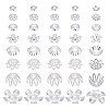 240Pcs 8 styles Stainless Steel Fancy Bead Caps STAS-PH0006-65-1