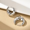 Brass Hoop Earrings for Women EJEW-U041-02P-2