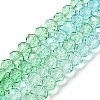 Transparent Painted Glass Beads Strands X1-DGLA-A034-T8mm-A16-2