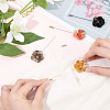 Fingerinspire 4Pcs 4 Colors Alloy Flower Lapel Pins JEWB-FG0001-07-3