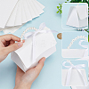 Wedding Paper Candy Gift Packaging Boxes with Polyester Ribbon and PVC Bead Chain CON-WH0089-68-3