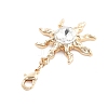 Alloy Rhinestone Pendant Decoration LS-HJEW-P021-01G-G-2