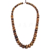 Natural Tiger Eye Graduated Beads Strands G-L505-14-2