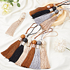 Gorgecraft 8Pcs Polyester Tassel Pendant Decorations HJEW-GF0001-23A-5