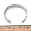 304 Stainless Steel Cuff Bangles for Women BJEW-D466-01GP-3