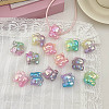 UV Plating Imitation Jelly Acrylic Beads OACR-N138-28-1