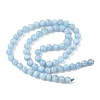 Natural Aquamarine Beads Strands G-D327-C03-6mm-4
