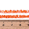 Electroplate Transparent Glass Beads Strands EGLA-Q139-01A-A10-4