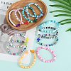 11Pcs Polymer Clay Beads Bracelets BJEW-SW001596-3