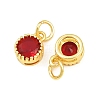 Brass Pave Cubic Zirconia Charms CU-CBA3D67-02G-08-2