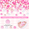 400Pcs 4 Colors DIY Doll Craft Pom Pom Yarn Pom Pom Balls AJEW-SC0003-14-2