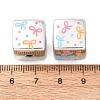Printed Plating Acrylic Beads AC-CBA655C-17C-3