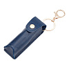 Portable Imitation Leather Chapstick Keychain Holder KEYC-WH0029-56A-1