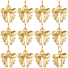 12Pcs Bowknot Brass Charms KK-BBC0019-35-1