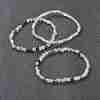 Natural Fluorite Beaded Stretch Bracelets BJEW-D446-A-38-1