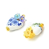 Heart Handmade Porcelain Pendants PALLOY-JF05915-2
