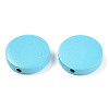 Painted Natural Wood Beads WOOD-WH0038-35B-03-2