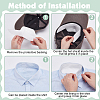 200Pcs Non-Woven Fabric Disposable Neck Collar Sweat Pads AJEW-WA0001-81B-3