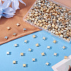 500Pcs 2 Colors CCB Plastic Beads CCB-TA0001-18-5