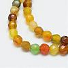 Natural Agate Bead Strands G-R344-4mm-43-1