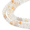 Natural White Topaz Beads Strands G-RM250101-E9-4