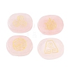 4Pcs 4 Styles Natural Rose Quartz Display Decorations G-F786-02B-04-1