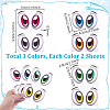 6 Sheets 3 Colors Paper Picture Stickers STIC-PH0001-04-2