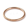 Ion Plating(IP) 304 Stainless Steel Simple Plain Band Finger Ring for Women Men RJEW-F152-04RG-2