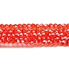 Transparent Electroplate Glass Beads Strands LS-EGLA-A039-T3mm-A14-1