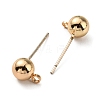 Brass Stud Earring Findings FIND-R144-13C-G14-2