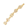 Brass Micro Pave Clear Cubic Zirconia Big Pendants CU-CBA2C2D-02G-2