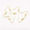 Brass Earring Hooks KK-S075-G-1