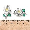 Brass Micro Pave Cubic Zirconia Rotatable Pendants KK-A287-02P-3