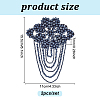 2Pcs Flower Glass Bead Tassel Sew on Ornament Accessories PATC-NB0001-39-2