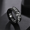 Stainless Steel Chains Rotating Finger Ring PW-WG67706-08-1