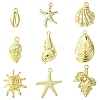 9Pcs 9 Styles Ocean Series Alloy Pendants FIND-FS0003-31-1