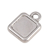 304 Stainless Steel Pendant Cabochon Settings STAS-D264-08A-P-2