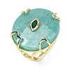 Natural Amazonite Cuff Rings GG-CBA5FCC-02G-06-4