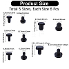 30Pcs 5 Styles Silicone Bottle Seal Plug FIND-GF0008-86-2