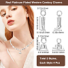 8Pcs 2 Styles West Cowboy Boot & Hat Rack Plating Brass Charms ZIRC-BBC0003-02-2